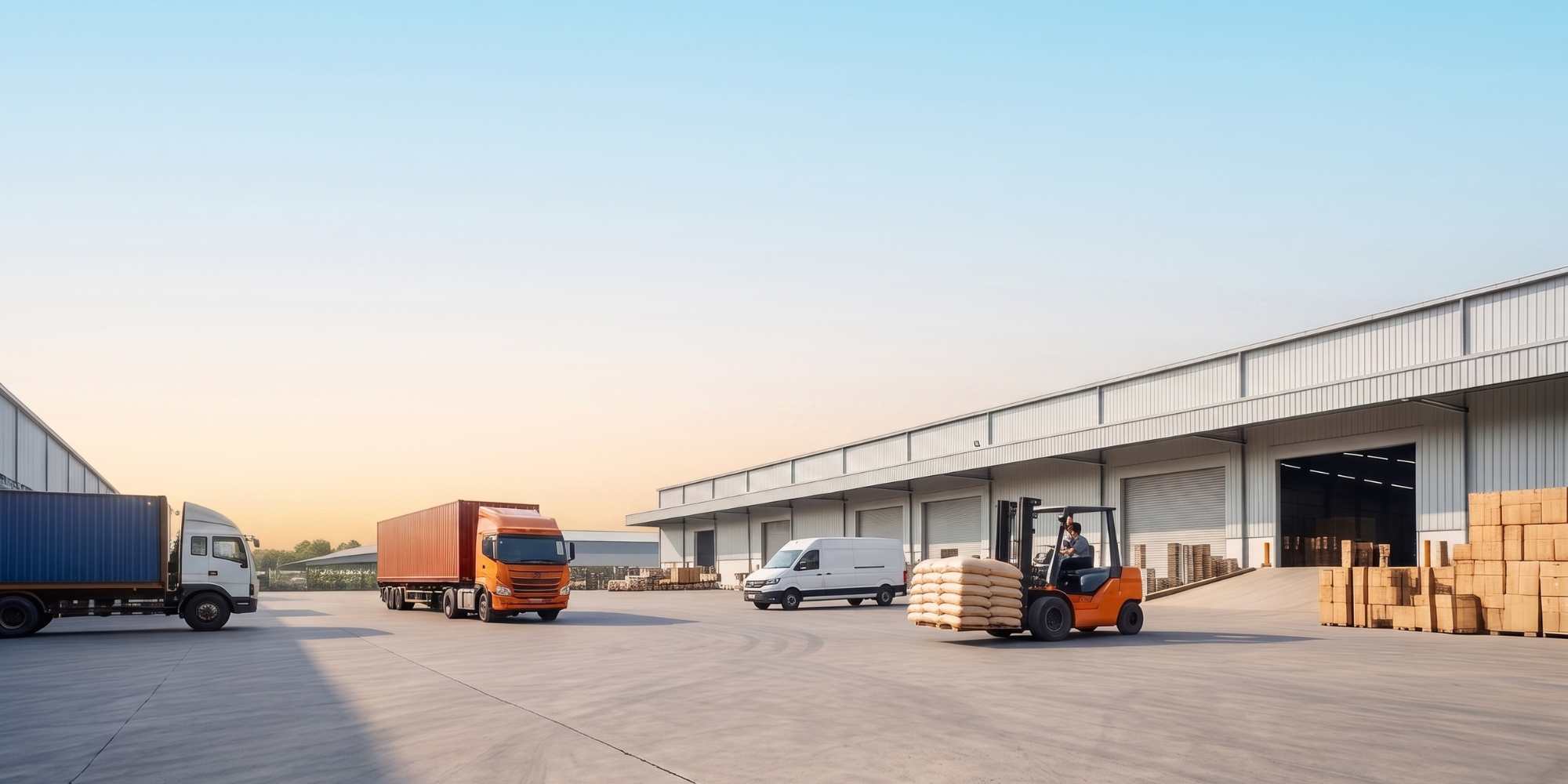 Modern warehouse and logistics facility